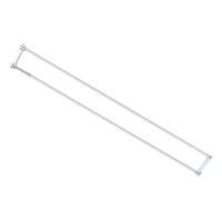 Штанга для шторки CRA-D-75x125/75cm-125 cm/телескопическая с полотенцедержателем/алюминий/ БЛИСТЕР (AC3588)